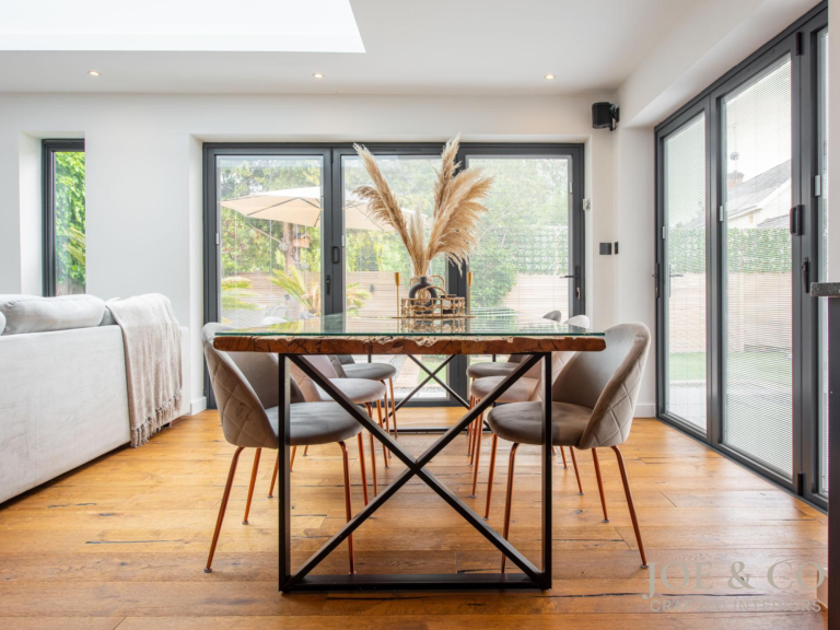 custom table top - glass ontop