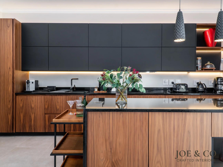 kitchen joinery with hidden cuboards